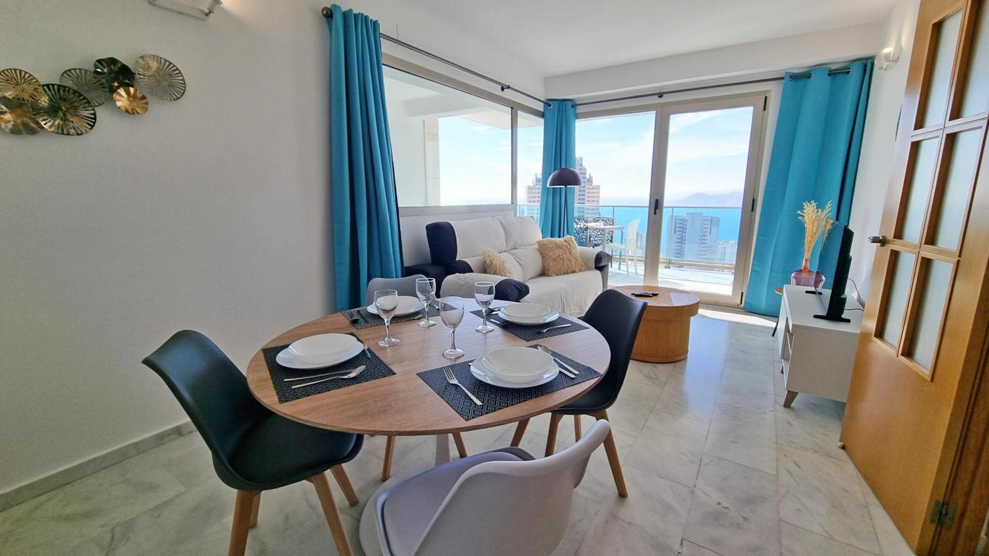 Appartamento Skyline 18 Terraza Privada Con Impresionantes Vistas Al Mar Benidorm Esterno foto