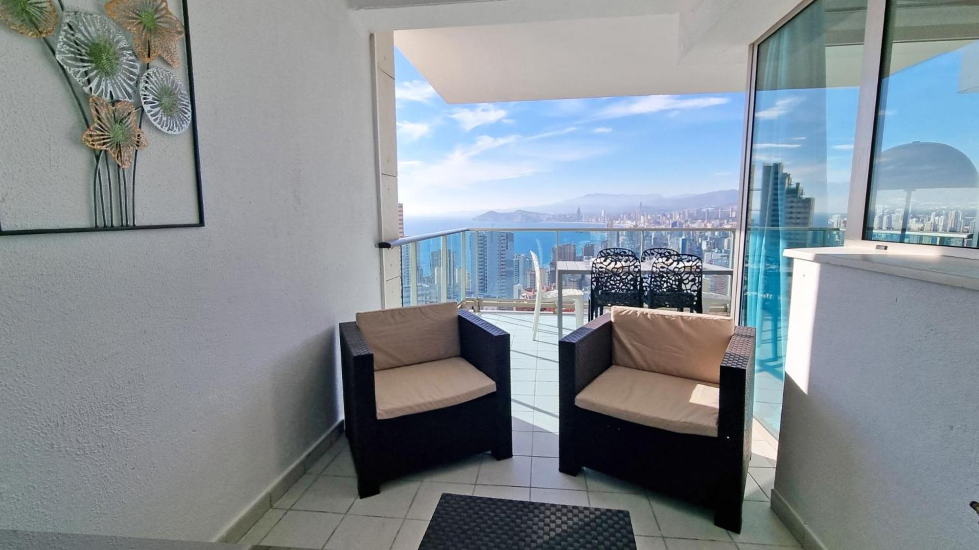 Appartamento Skyline 18 Terraza Privada Con Impresionantes Vistas Al Mar Benidorm Esterno foto